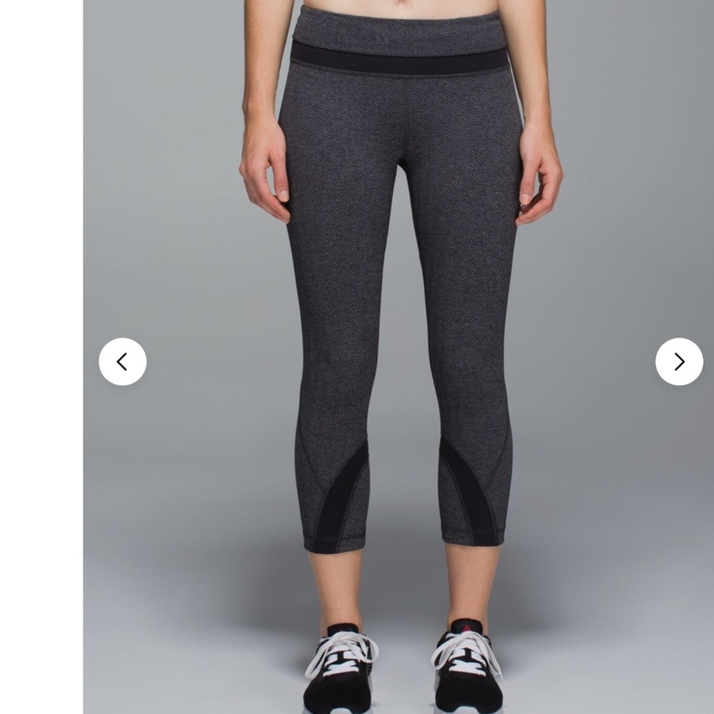 Lululemon herringbone crop leggings size 10